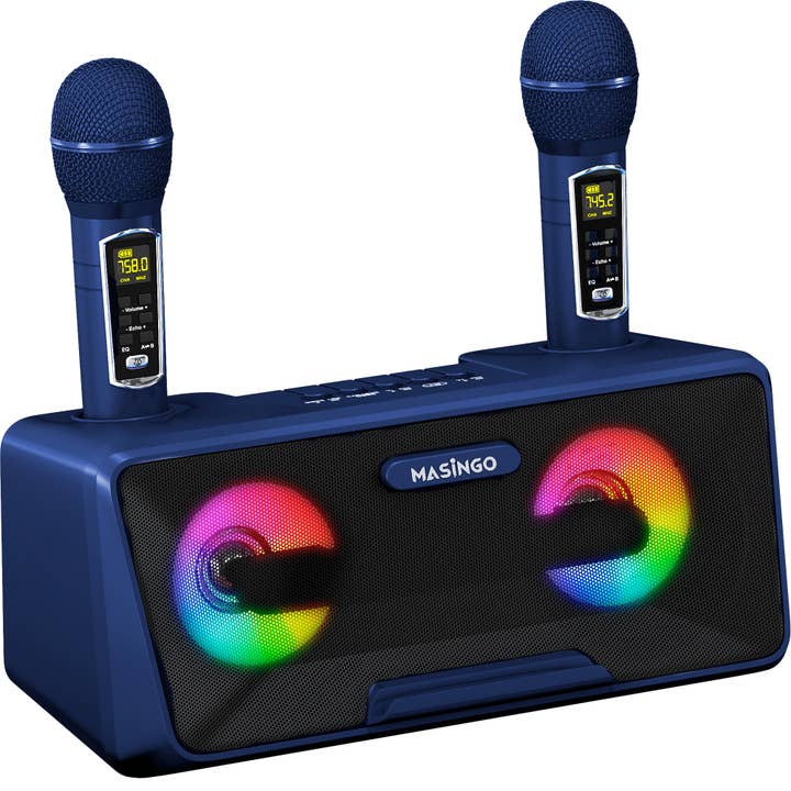 Masingo - Wholesale Speakers - MASINGO Portable Karaoke Machine with LED Lights - Presto G2