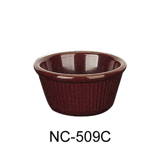 Yanco - Wholesale Ramekin - 2 7/8", 2 OZ FLUTED RAMEKIN CHOCOLATE0