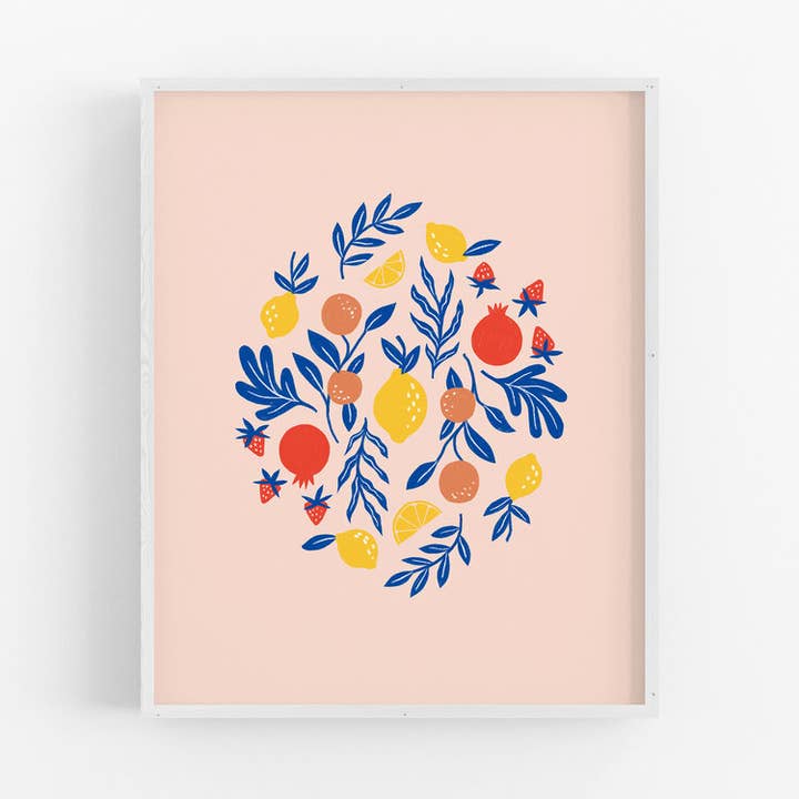 Fruit Art Print for wholesale by Emily Rae Carlson Paper Goods