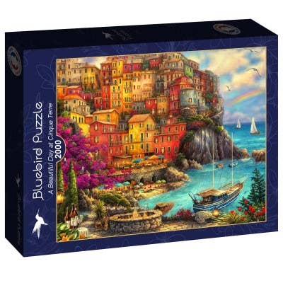 Bluebird Puzzle - Vendita all'ingrosso Puzzle - Adulti - Puzzle da 2000 pezzi - Una bellissima giornata a Cinque Terre0
