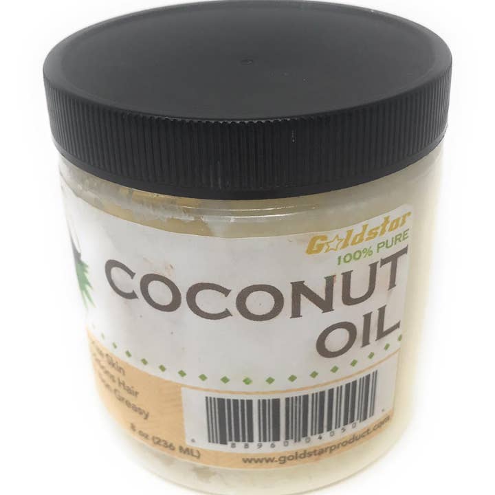 Goldstar Shea Butter - Wholesale Bath/Body Oil - Goldstar 100% Pure Coconut Oil for Hair and Skin (8 OZ)