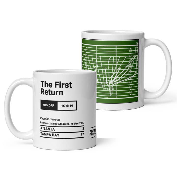 Tampa Bay Buccaneers Greatest Plays Mug: The First Return (2007) for wholesale by Playbook Products