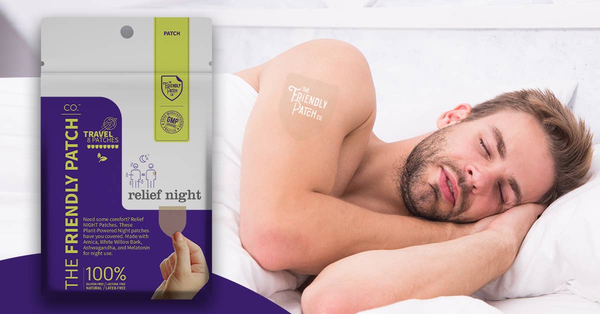 Friendly Patch CO - Wholesale Pain Relief Spray/Cream - Relief Night Pain Patch - Arnica, Melatonin, menthol 8 pack8