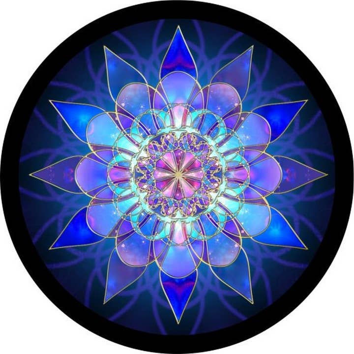 Blue Crystal Mandala reservewielhoes voor wholesale door Dirty Acres