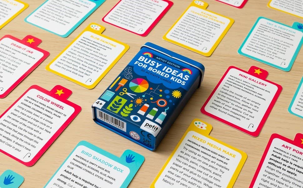 Petit Collage – wholesale Colouring and activity book – kids and baby – Busy Ideas for Bored Kids: Artist Edition1