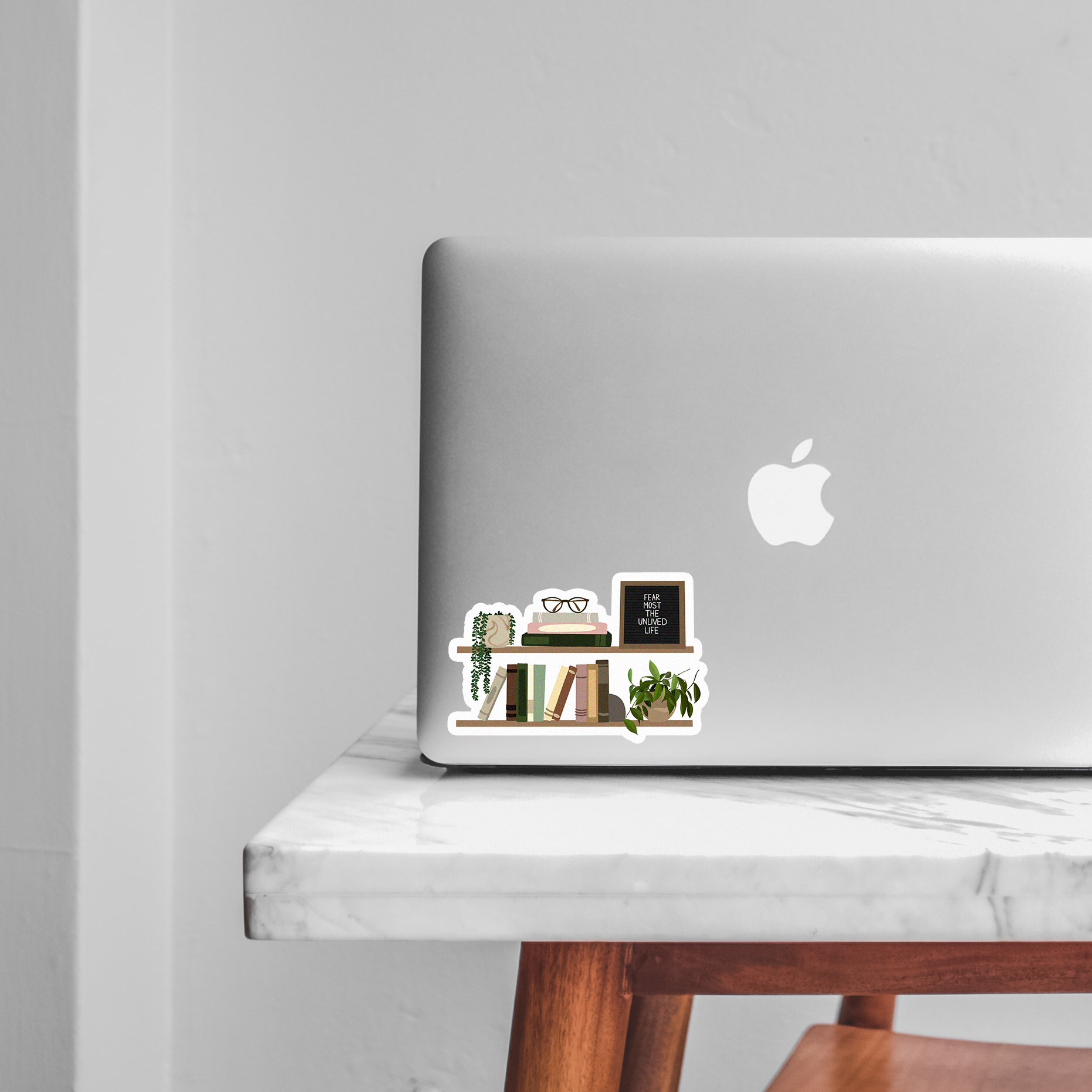 Clay Collection Co. - Wholesale Sticker - Book Lover's Shelves Sticker1