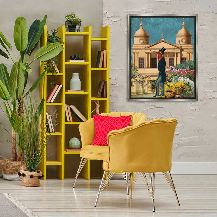 Stupell Industries - Wholesale Wall Sign - Surreal Vintage Bird & Architecture - Framed Wall Art5