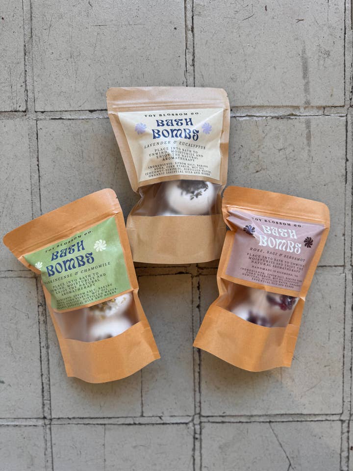 3-Pack Aromatherapy Bath Bomb Bag for wholesale by Toy Blossom Co.