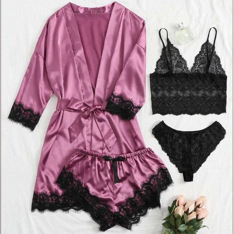 Blak Wardrob - Wholesale Lingerie Set - Women's - Women's Sexy Solid Color Lingeri0
