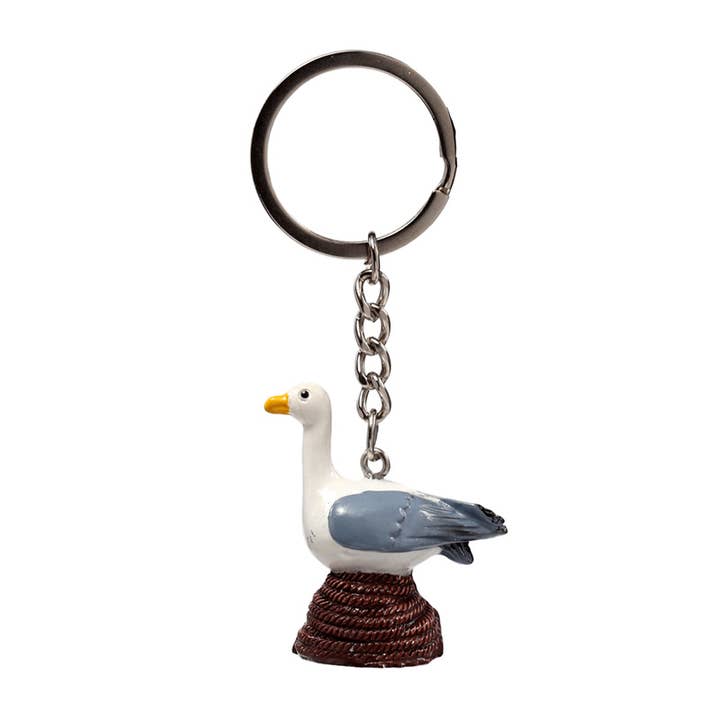 Puckator Ltd – wholesale Keychain – Unisex – Seagull Buoy Seagull on Rope Keyring