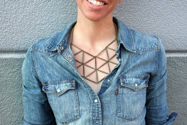 daniAWESOME - Wholesale Bib Necklace - Geometric Bib Necklace2