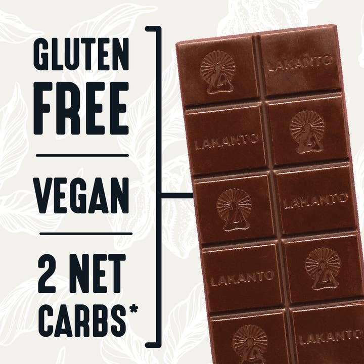 Lakanto - Wholesale Chocolate Bar - Lakanto Coconut Chocolate Bars 55% Cacao (12 Bars)