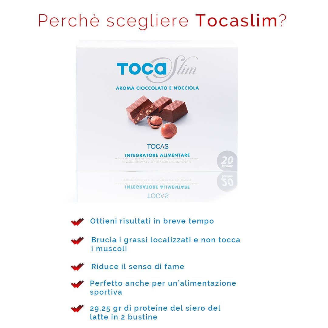 Tocas - Wholesale Oral Supplement/Vitamin - TOCASLIM CHOC. 20 SACHETS: Whey protein isolate2