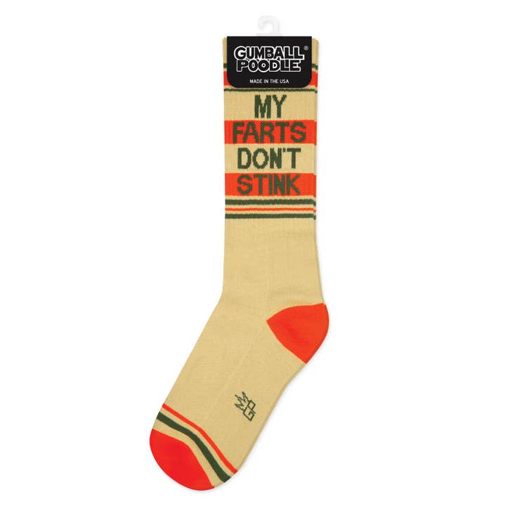 Gumball Poodle - Wholesale Socks - Unisex - My Farts Don't Stink Gym Crew Socks2