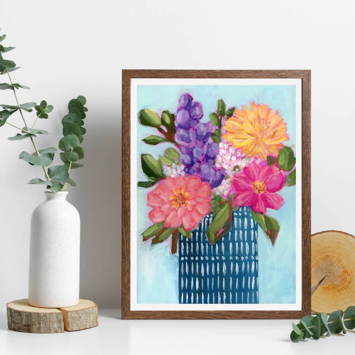 „Få din glade“ Print for engroshandel hos Shelly Cluff Art