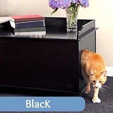 Designer Pet Products, LLC – wholesale Cat litter box – Cat Litter Box Enclosure, Hidden, Dog-Proof Black Cat Box-2