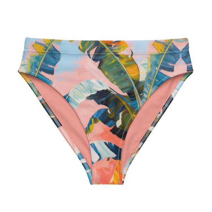 Bikinitrosa med hög midja och kantryck för wholesale av Palet Theory