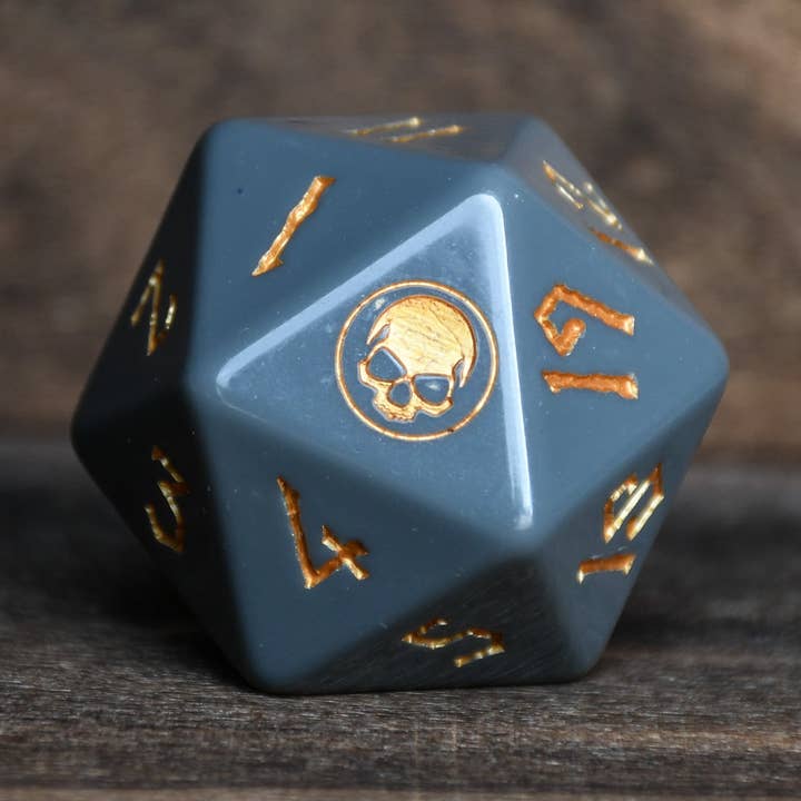 Sumpf Mana Spindown Acryl D20 für den Großhandel von Misty Mountain Gaming