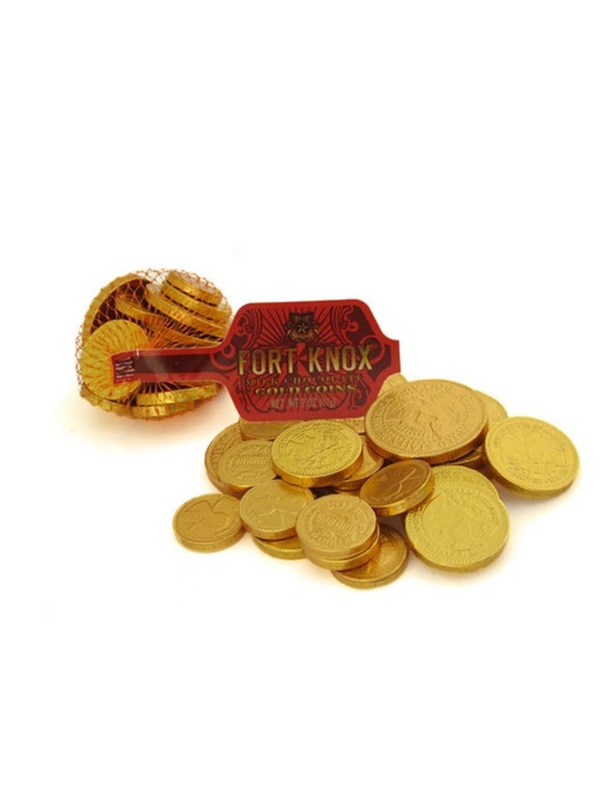 Candy Barn Express - Wholesale Chocolate Covered Sweets - Fort Knox Gold Coins - 12 Ct. - Milk Chocolate 1