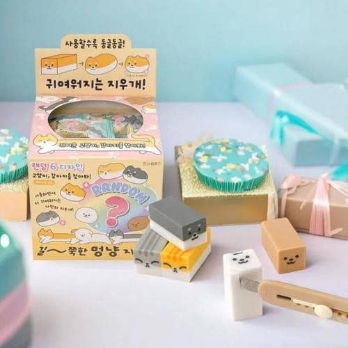 K-Wonderland – Borracha - Crianças por atacado – Borracha Aleatória de Animais de Estimação Elástica – Personagens de Cão e Gato9