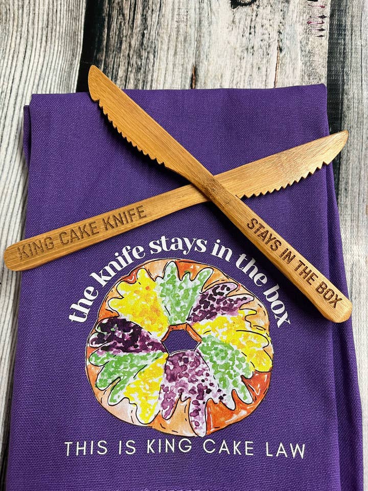 King Cake Knife for wholesale by Bling Dat