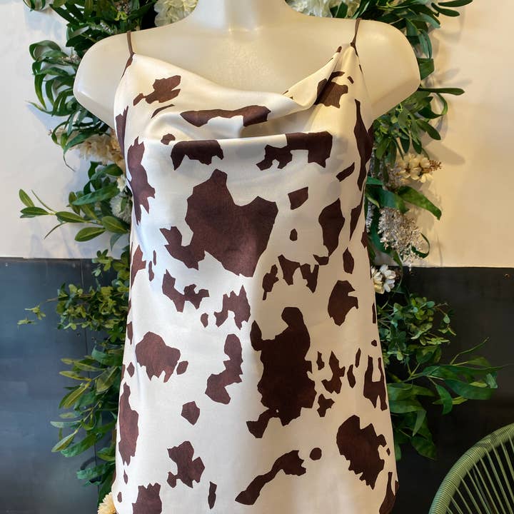MAGNVS - Wholesale Blouse - Women's - 3353 COW PRINT TANK TOP2