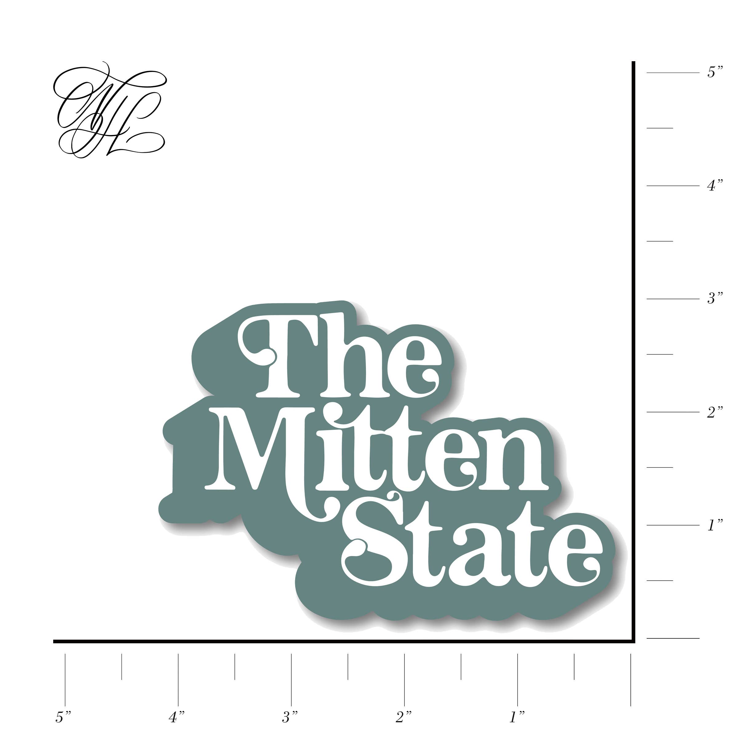 NorthHouse Creative Co. - Wholesale Sticker - "The Mitten State" Lettering Vinyl Sticker6