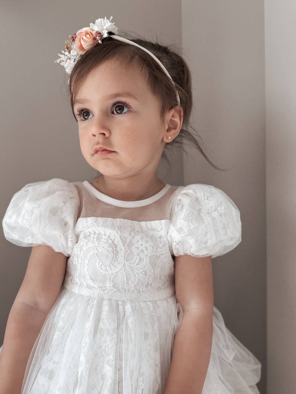 A Little Lacey – wholesale Dress – Kids – Genevieve Girls White Lace Dress15