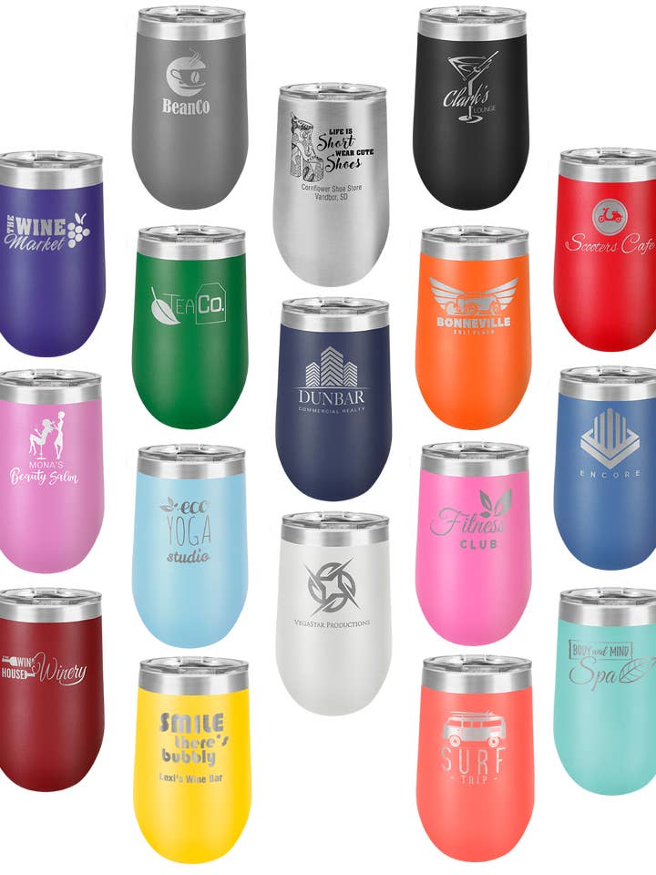 Custom 16 oz Wine Tumbler for wholesale by 395ART