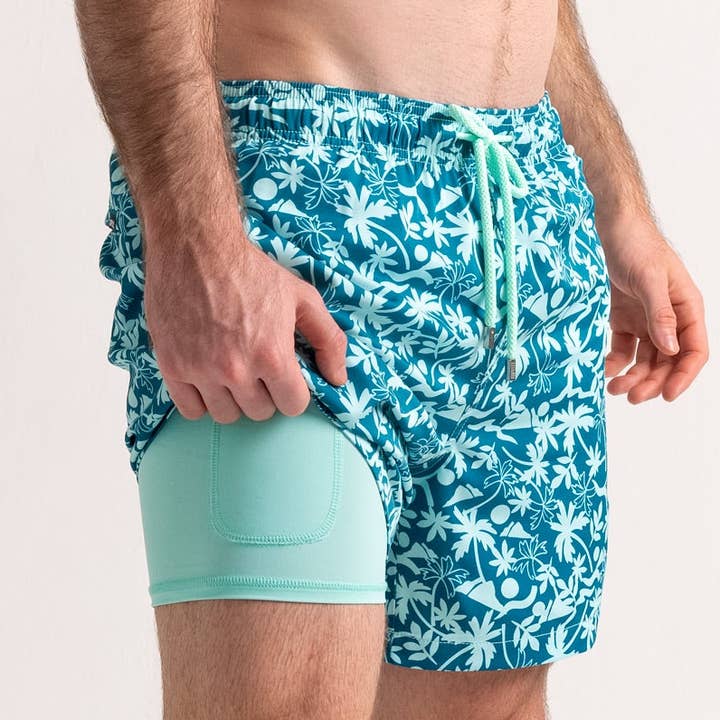 Men’s Premium Compression-Lined Hybrid Shorts – Oasis for wholesale by CAPELLE MIAMI