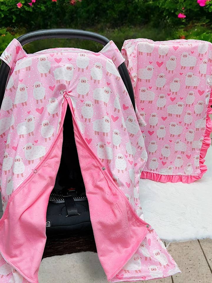 Housse de siège auto imprimée en mouton 2 AAINO0 pour enfants et bébés pour la vente par Kids Charm Online