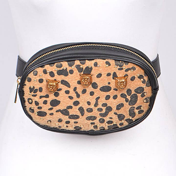 Leopard Print Fanny Pack for wholesale by 3AM BY H&D ACCESSORIES
