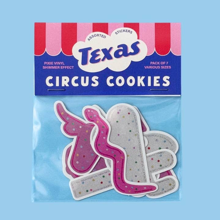 Recovering Lazyholic - Wholesale Sticker - Texas Circus Cookies Bundle