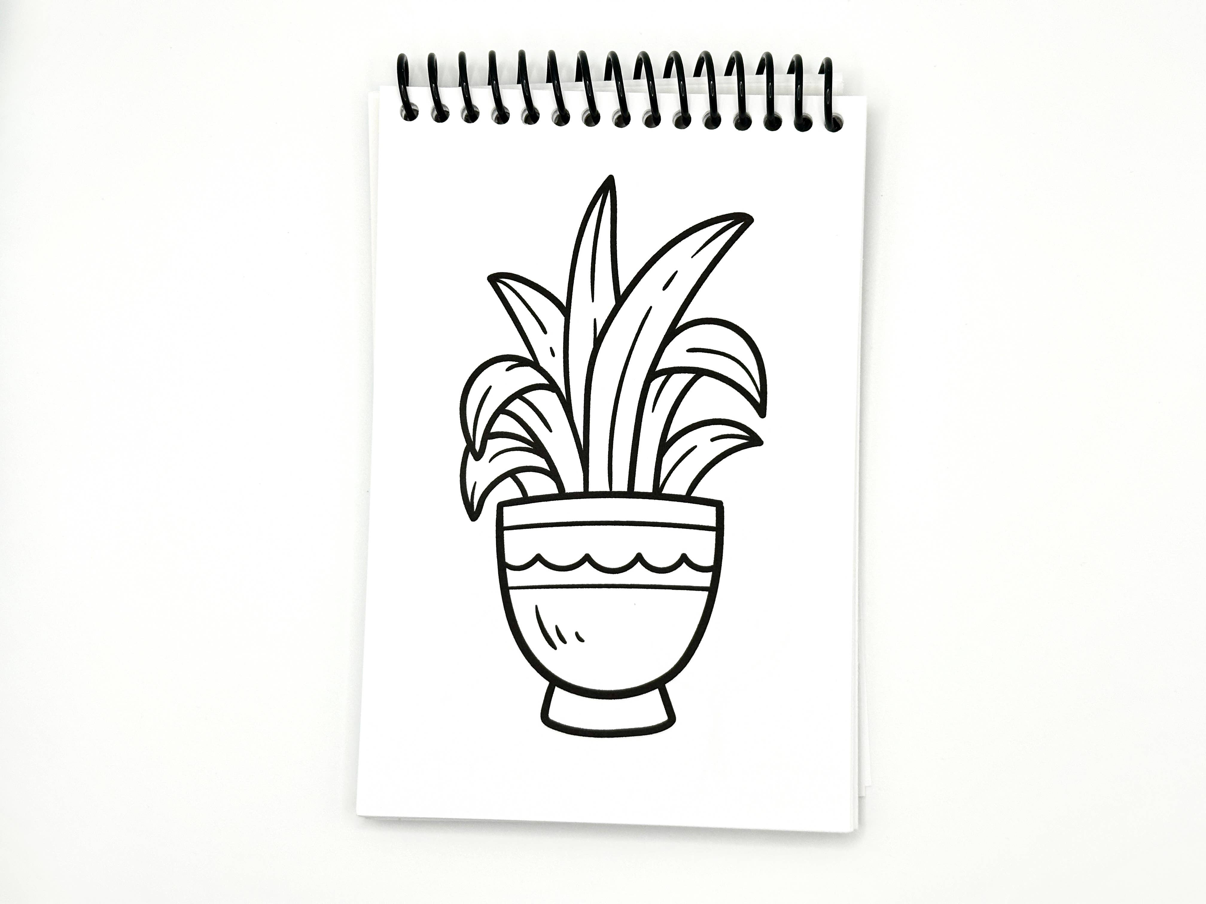 Elizabeth Riley Paperie - Wholesale Coloring & Activity Book - Adult - Small Coloring Book Houseplant Edition3