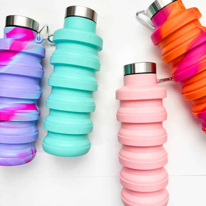 Smile Boutiques - Wholesale Water bottle - Reusable Collapsible Silicone Bottles 2