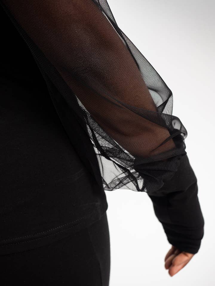 Metamorphoza - Vendita all'ingrosso Camicetta - Donna - Camicia con maniche a rete2