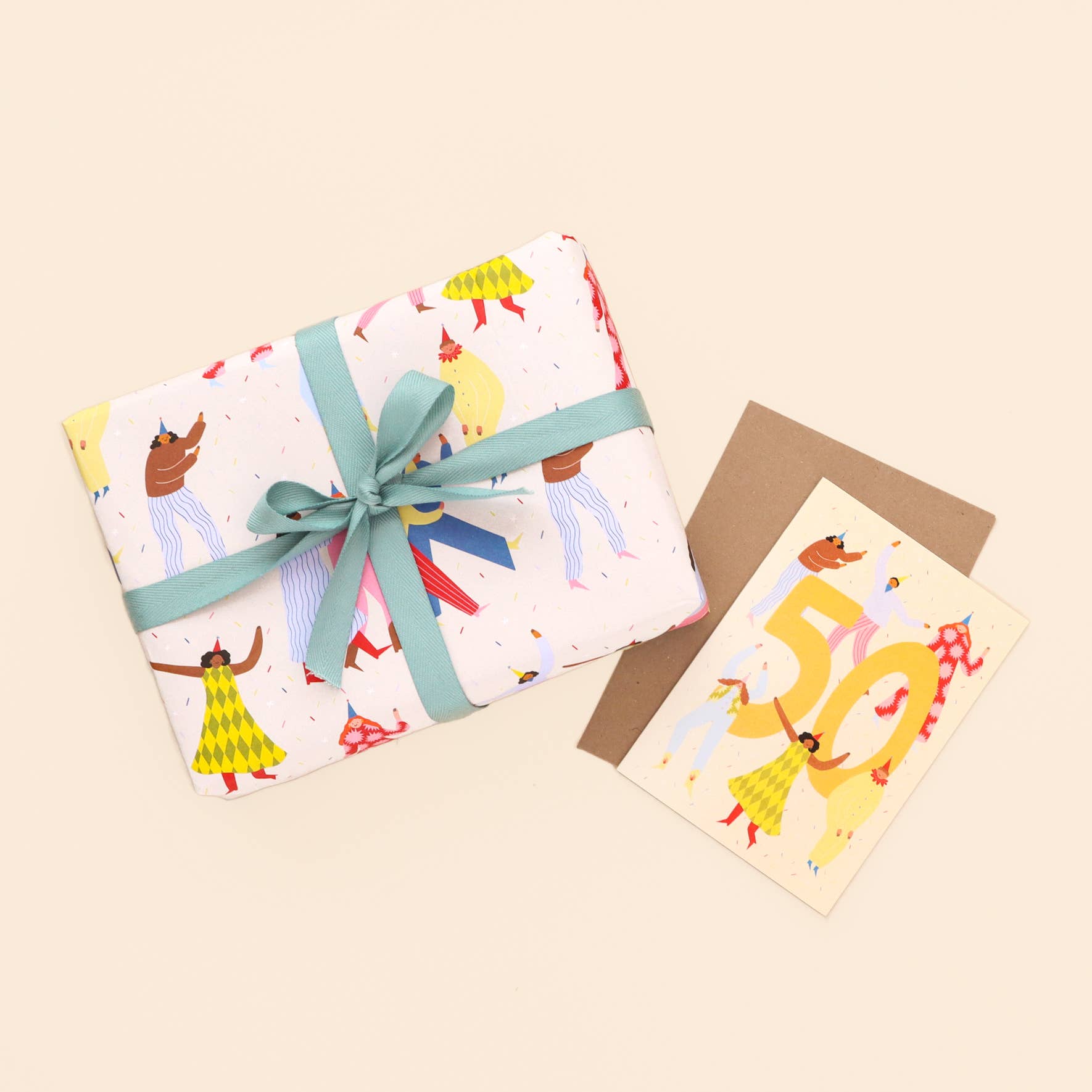 Little Black Cat Illustrated Goods – wholesale Flat wrap – Party People Wrapping Paper Sheets | Birthday Gift Wrap11