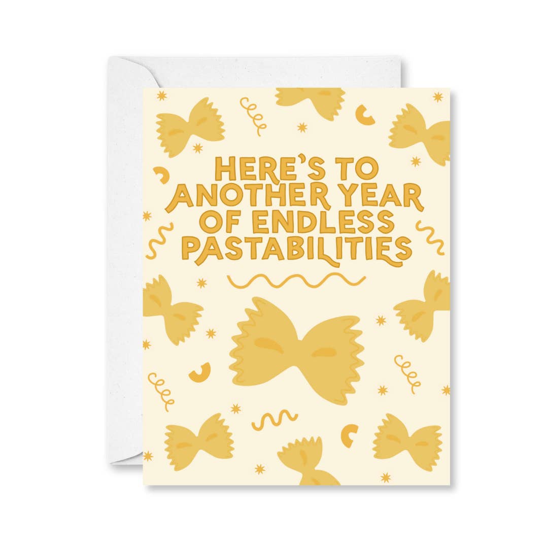 Created By Christine - Wholesale Birthday Card - Year of Pastabilities Greeting Sticker Card