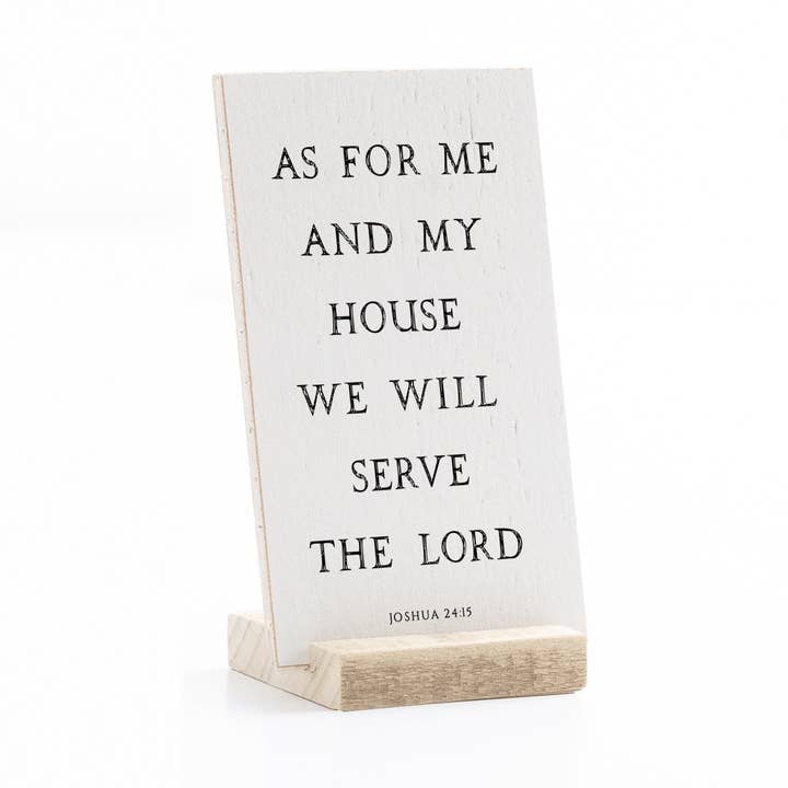 3 x 5 po | Bannière | Comme pour moi et ma maison pour la vente par Revelation Culture