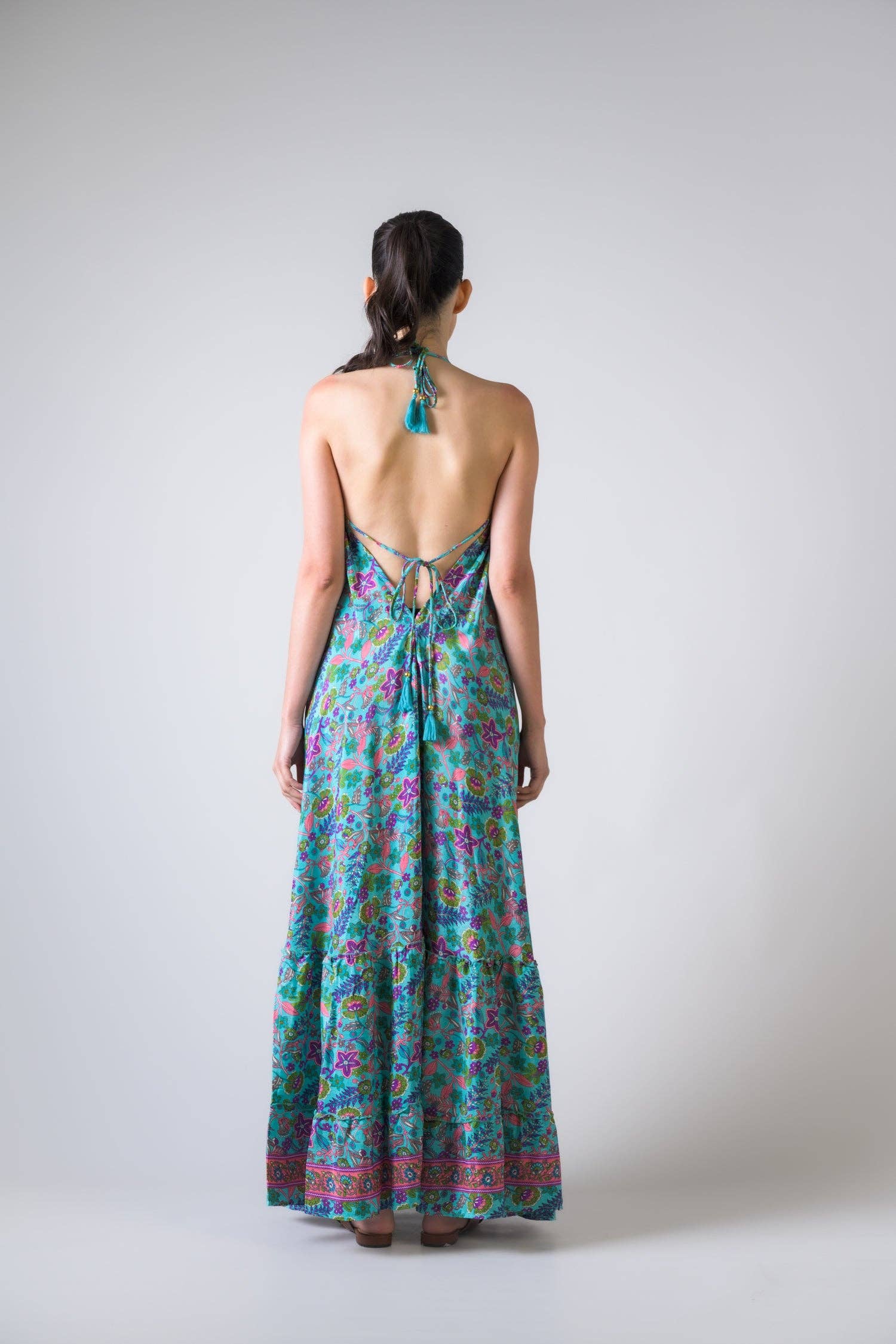 Assorted Rhea Patterned Halter Dress for wholesale on Faire2