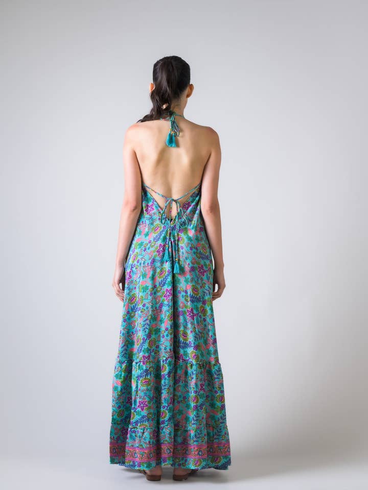 Assorted Rhea Patterned Halter Dress for wholesale on Faire2