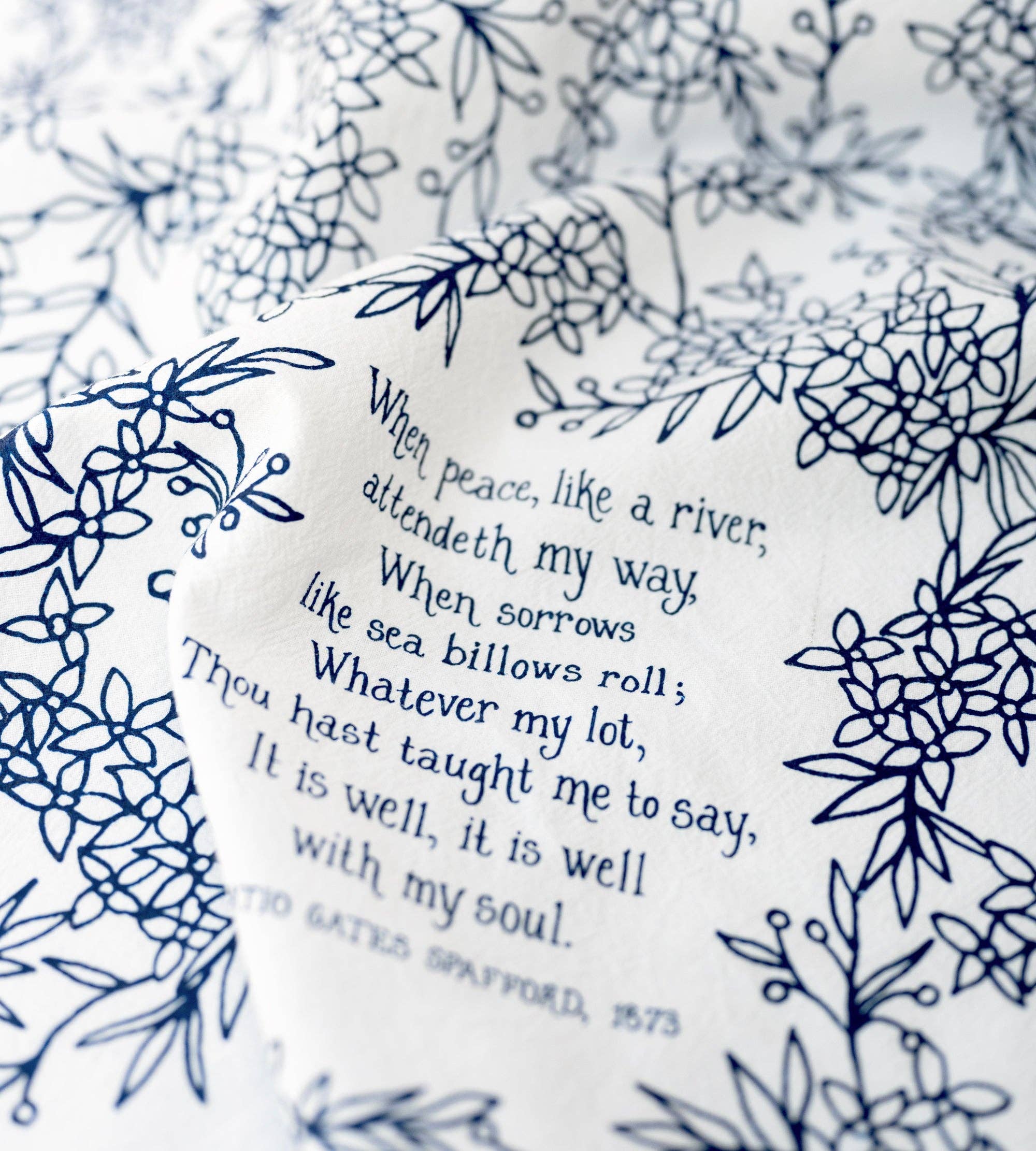 Little Things Studio - Wholesale Tea Towel - It Is Well With My Soul Hymn Tea Towel4