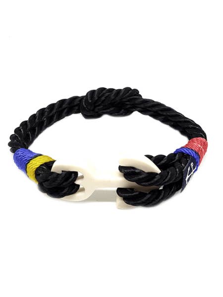 Pulseira Black Reef Knot por atacado de Bran Marion