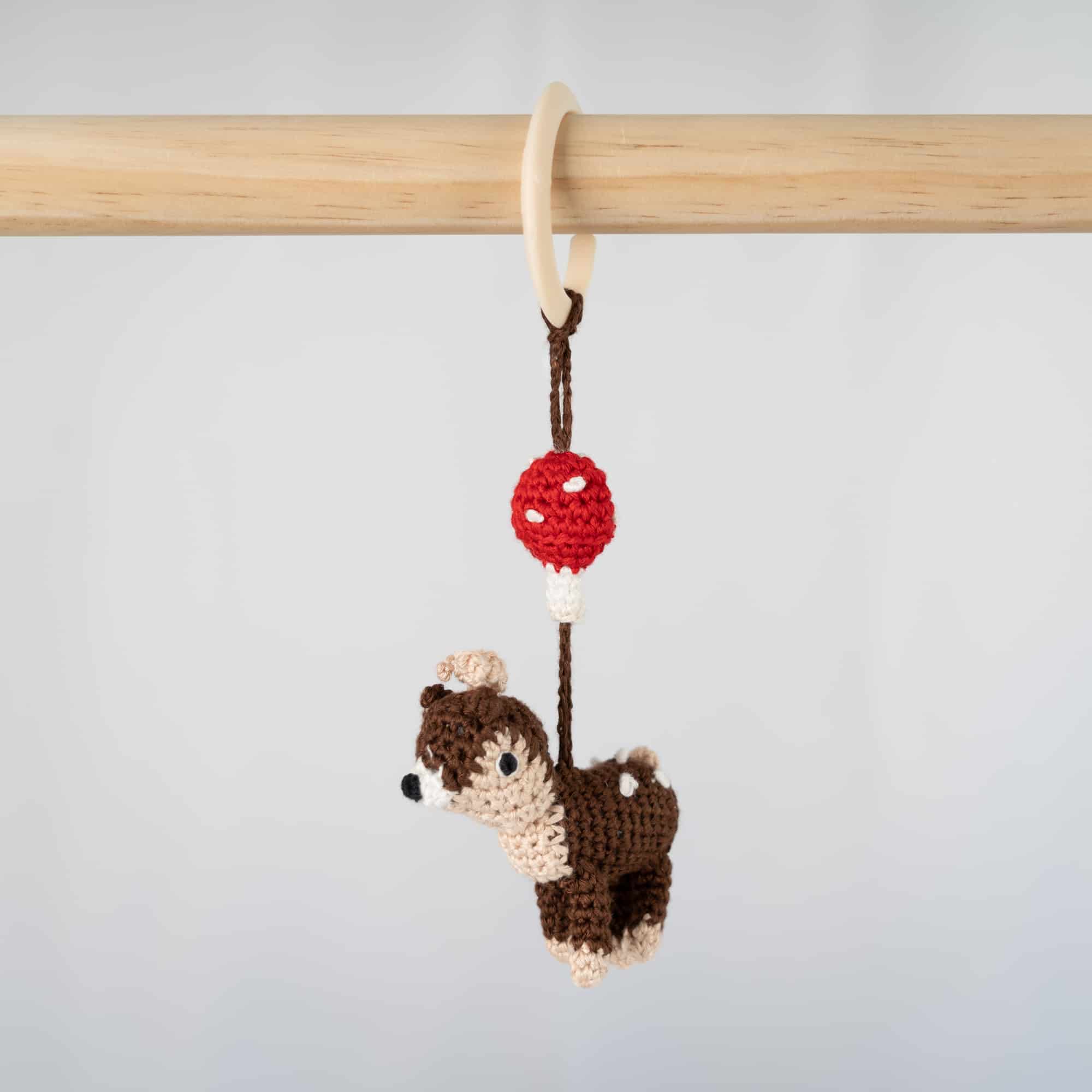 SindiBaba - Wholesale Classic Toy - Kids - crochet toy bow pendant deer AUDREY2