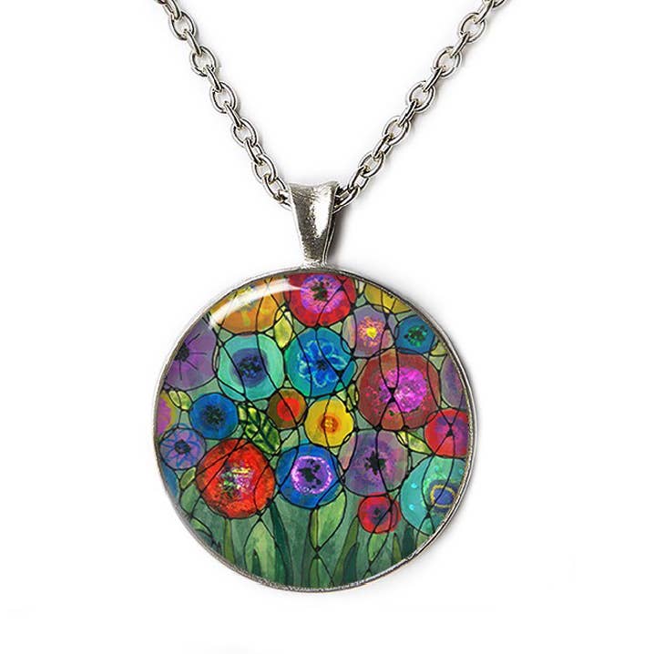 Cabochon Art Necklace for wholesale by Collaborative Art Shop