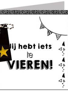 Carte de vœux Happy Wishes - Boîte 139 pour la vente par POSkaart | De Groot Design