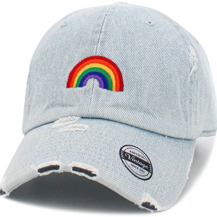 KBETHOS - Wholesale Baseball Cap - Unisex - Pride Rainbow Vintage Dad Hat2