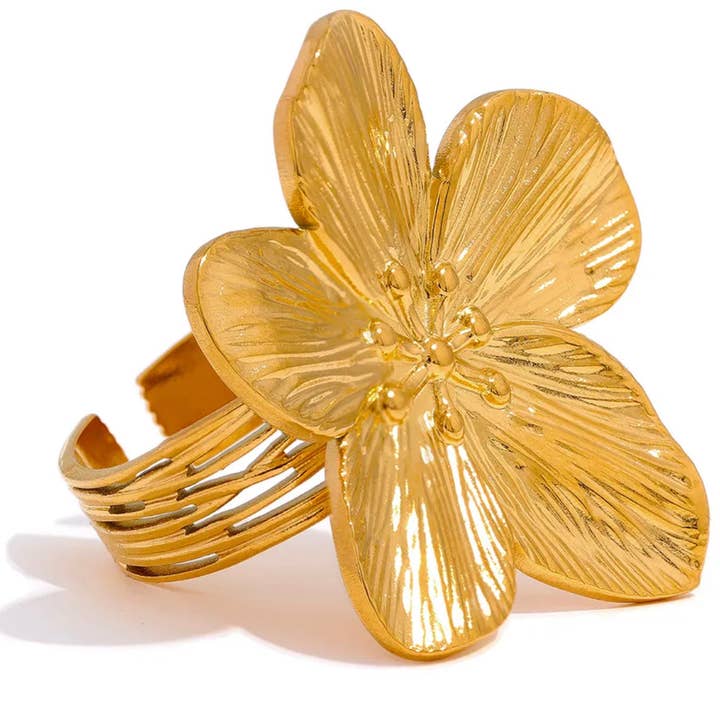 AnimiraJewels - Lyna Flower Ring for wholesale by Animira Jewels