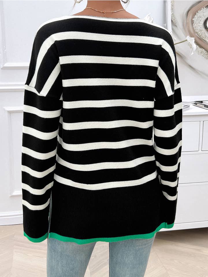 YNIQUE - Wholesale Knit Sweater - Women's - Women's Lightweight Long-Sleeve V-Neck Sweater