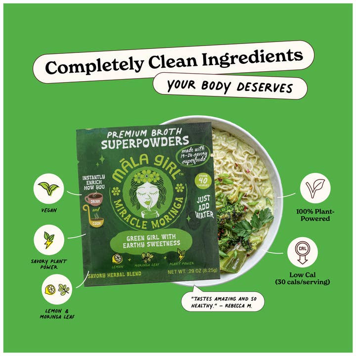 māla girl - Wholesale Broth - Superfood Broth Powder + Instant Soup Base with Moringa5
